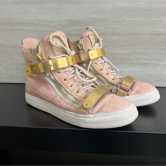 Giuseppe Zanotti High Top Sneakers 37.5 - Picture 3 of 15